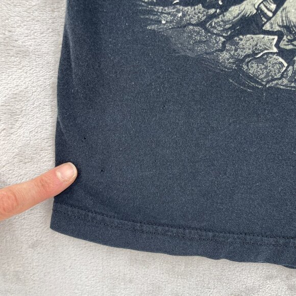 We Came as Romans Vintage Y2K Adult S Metalcore Band Wolf Tee Black Distressed - Picture 5 of 12